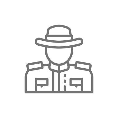 Kanada Kraliyet Atlı Polis hattı simgesi.