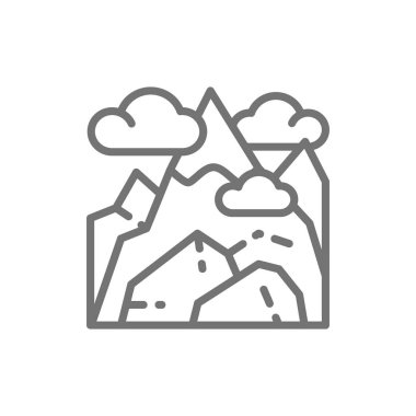 Gürcü dağları, Kazbek dağ çizgisi simgesi.