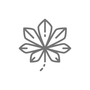 Kestane ağacı yaprağı, Kiev kestane çizgisi simgesi.