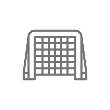 Vektör hokey kapıları çizgi simgesi.