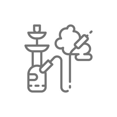 Sigara nargile, tütün hattı simgesi.