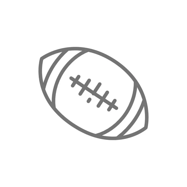 American football ball line icon. — Stock Vector