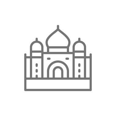 Tac Mahal, Agra'nın simgesi, Hindistan çizgi simgesi.