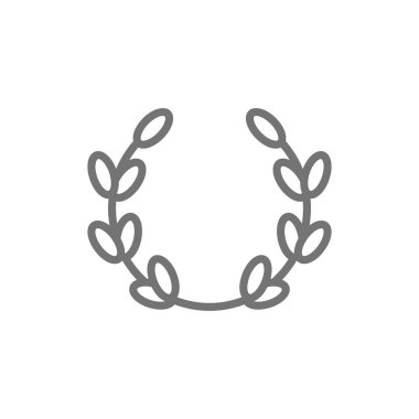 Defne çelengi, zeytin dalı, zafer çizgisi simgesi.