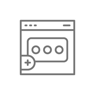 Geri bildirim web sayfası, inceleme, sohbet satırı simgesi.