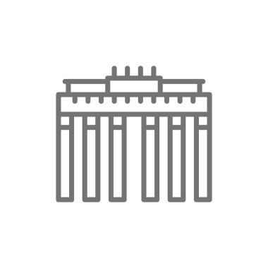 Brandenburg Kapısı, Berlin'in simgesi, Alman hat simgesi.