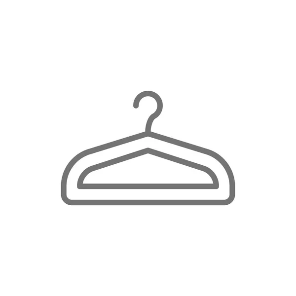 Hängare, garderob, kemtvättservice linje ikon. — Stock vektor