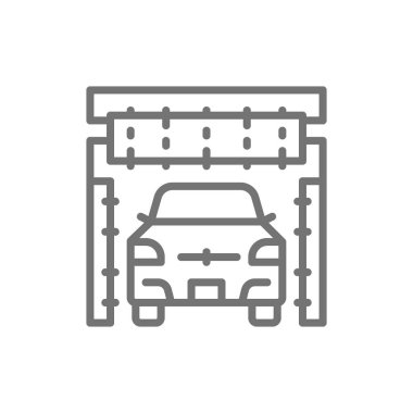 Portal carwash satır simgesinde fırçatemizleme.