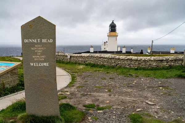 Dunnet Head Ponto Mais Norte Reino Unido Continental Com Farol — Fotografia de Stock