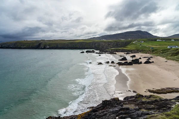 Praia Sango Bay Durness Uma Das Praias Deslumbrantes Escócia Atlântico — Fotografia de Stock