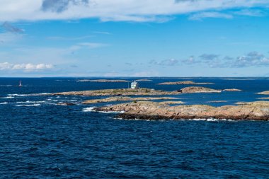 Ev ve seyir feneri Baltık Denizi, Stockholm takımadalar, İsveç adada