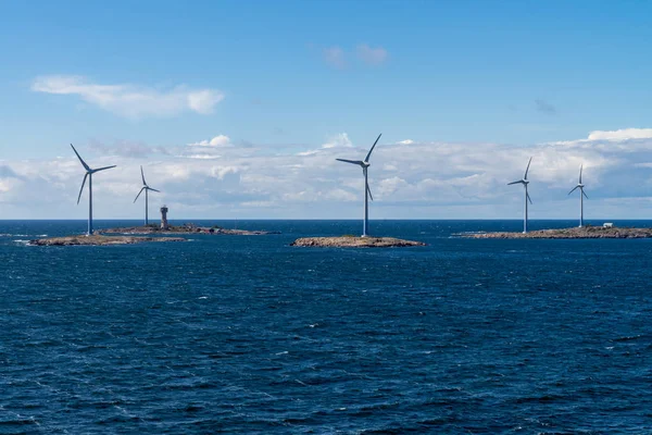 A wind farm off the coast of Sweden