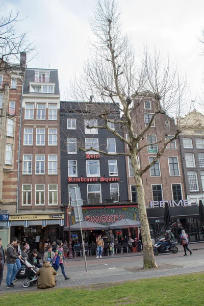 Ámsterdam Países Bajos Abril 2019 Recorra Las Calles Ámsterdam Canales — Foto de Stock