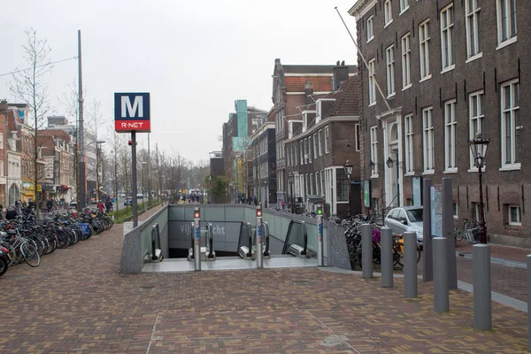 Amsterdam Niederland April 2019 Abendliche Straßen Amsterdams Frühling Die Niederländer — Stockfoto