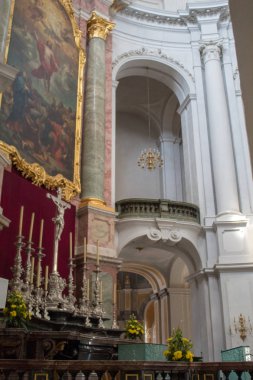 Dresden, Almanya - 20 Nisan 2019: XVIII. Dekorasyon içinde.