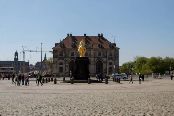 Drezden Alemania Abril 2019 Calles Capital Sajonia Vacaciones Semana Santa — Foto de Stock