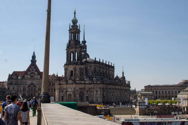 Drezden Alemania Abril 2019 Calles Capital Sajonia Vacaciones Semana Santa — Foto de Stock