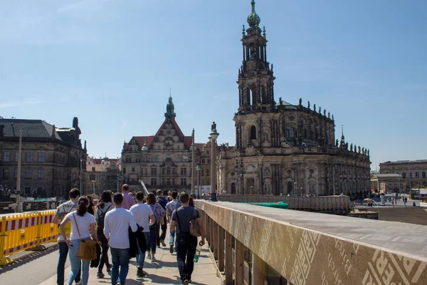 Drezden Alemania Abril 2019 Calles Capital Sajonia Vacaciones Semana Santa — Foto de Stock