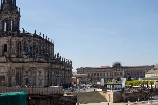 Drezden Alemania Abril 2019 Calles Capital Sajonia Vacaciones Semana Santa — Foto de Stock