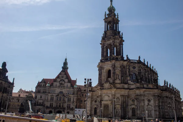 Drezden Alemania Abril 2019 Calles Capital Sajonia Vacaciones Semana Santa — Foto de Stock