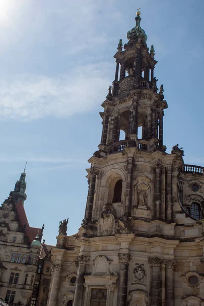 Restaurada Restaurada Arquitectura Estilo Barroco Ciudad Dresde — Foto de Stock