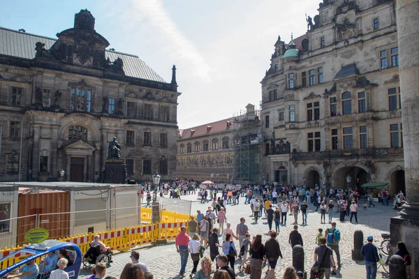 Drezden Alemania Abril 2019 Calles Capital Sajonia Vacaciones Semana Santa — Foto de Stock