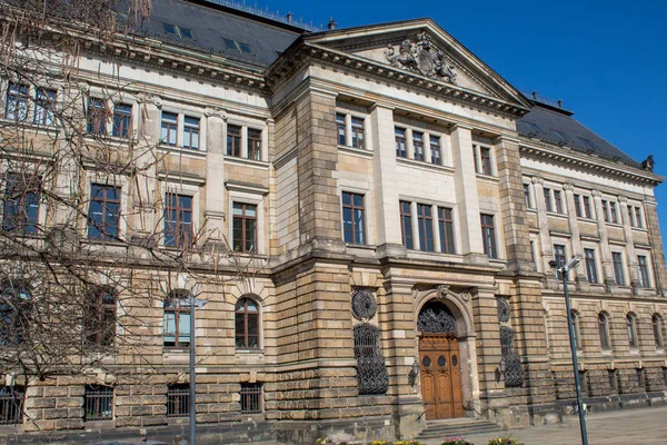 Edificios Históricos Casco Antiguo Dresde Soleado Día Primavera Alemania —  Fotos de Stock