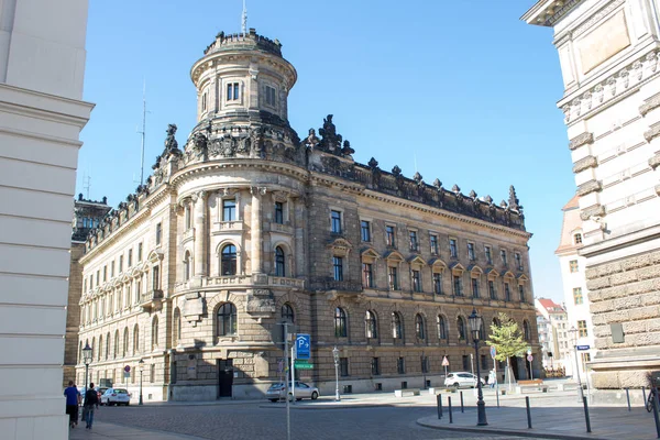 Dresden Duitsland April 2019 Straten Met Prachtige Architectonische Hoogstandjes Barokke — Stockfoto