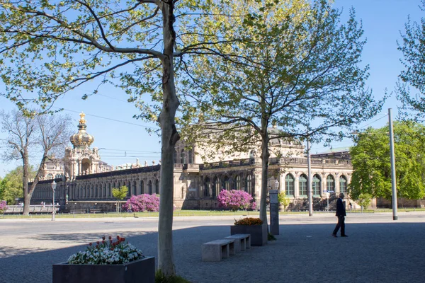 Drážďany Německo Duben 2019 Nejslavnější Krásný Palácový Komplex Německu Zwinger — Stock fotografie