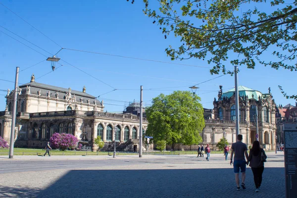 Dresde Alemania Abril 2019 Complejo Palaciego Más Famoso Hermoso Alemania — Foto de Stock