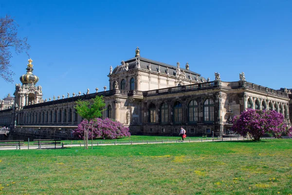 Drážďany Německo Duben 2019 Nejslavnější Krásný Palácový Komplex Německu Zwinger — Stock fotografie