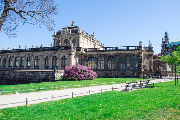 Drážďany Německo Duben 2019 Nejslavnější Krásný Palácový Komplex Německu Zwinger — Stock fotografie