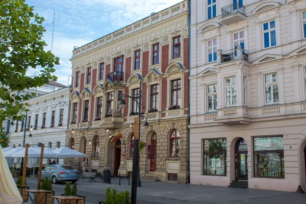 Łódź Polska Lipiec 2019 Widok Główną Historyczną Ulicę Piotrkowską Polskiego — Zdjęcie stockowe