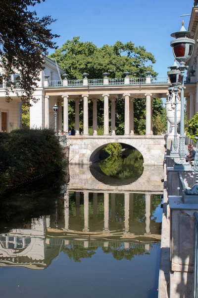 Varšava Polsko Září 2019 Lazenkovskij Palác Podzim Malé Komorní Sídlo — Stock fotografie