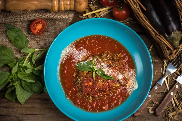 Bolognese sos plaka malzemeler ahşap tablo