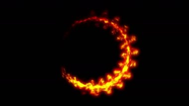Yangın yıldırım animasyon, çizgi film komik animasyon, alev döngü arka plan,