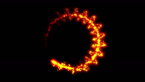 Incêndio Animação Relâmpago Cartoon Animação Quadrinhos Flame Loop Fundo — Vídeo de Stock