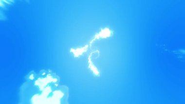 Buhar bulut animasyon. Sis döngü arka plan beyaz duman animasyon çizgi film,