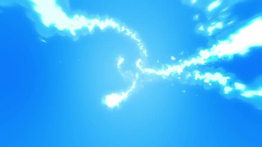 Buhar bulut animasyon. Sis döngü arka plan beyaz duman animasyon çizgi film,