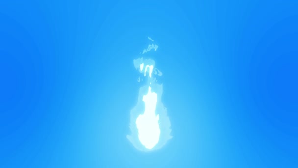 Animation du nuage de vapeur. Animation de fumée blanche dessin animé, fond de boucle de brouillard ,