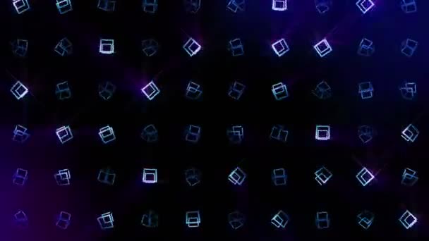 Geometric Cube Pattern Cube Dancing Business Symbol Loop Animation Business — Stock Video