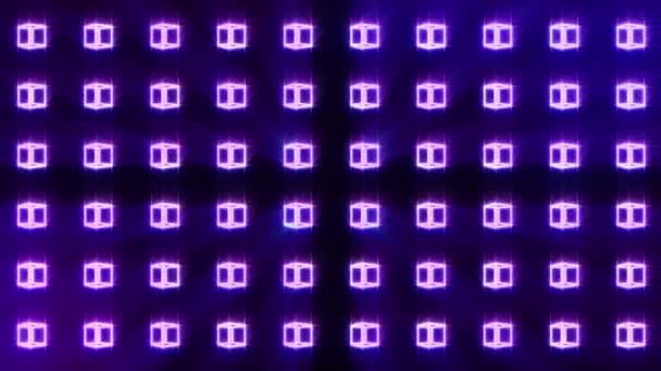 Геометрический Кубический Узор Куб Танцует Анимация Цикла Бизнес Символов Проектирование — стоковое видео