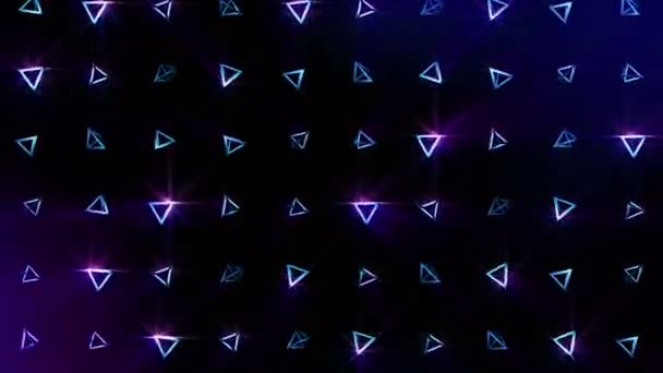 Geometrisch Piramide Patroon Piramide Dansen Business Symbol Loop Animatie Business — Stockvideo