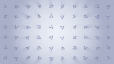 Geometrik piramit deseni. Piramit dansı. İş sembolü döngü animasyonu. İş ağı tasarımı.