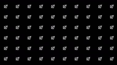 Geometrik piramit deseni. Piramit dansı. İş sembolü döngü animasyonu. İş ağı tasarımı.