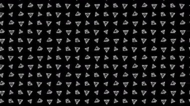Geometrik piramit deseni. Piramit dansı. İş sembolü döngü animasyonu. İş ağı tasarımı.