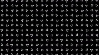 Geometrik piramit deseni. Piramit dansı. İş sembolü döngü animasyonu. İş ağı tasarımı.