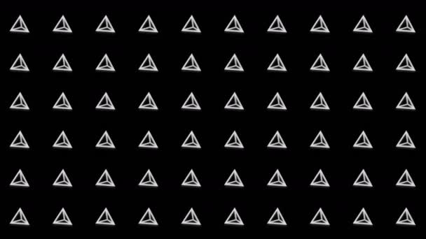 Padrão Pirâmide Geométrica Dança Pirâmide Animação Loop Símbolo Negócios Projeto — Vídeo de Stock