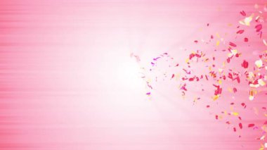 Renkli yaprakları. Çiçeklerin sarmal parlak yaprakları. Çiçek deseni. Güzel dans eden Petal. Spin yaprakları gelen Vortex. Soyut döngü animasyonu.