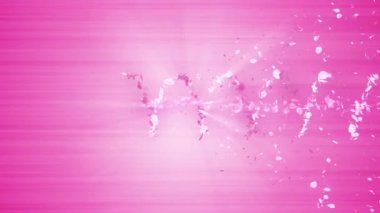 Cherry Blossoms spiral parlak parçacık. Sakura deseni. Japon kiraz dansı. Pembe yaprakları Vortex. Soyut döngü animasyonu.